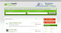 Desktop Screenshot of irishhealthdirectory.ie